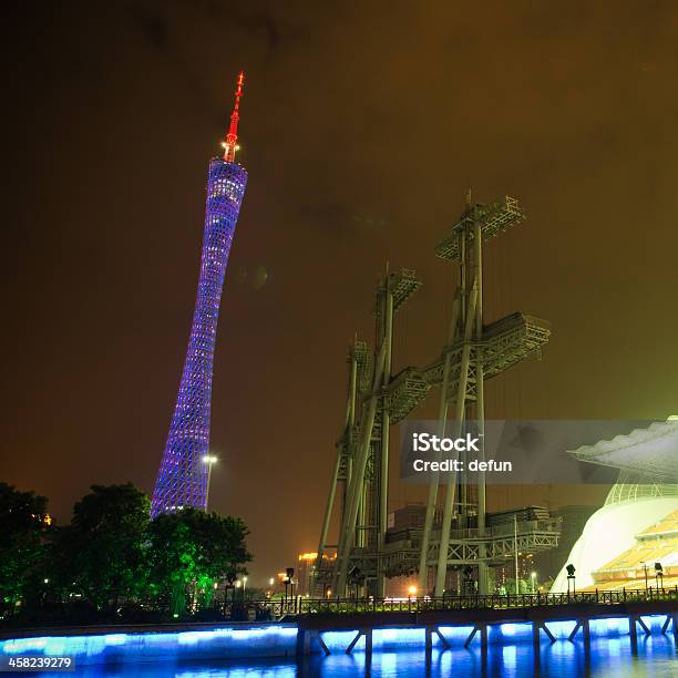 광저우 새로운 Tv 타워 Zhujiang New Town에 대한 스톡 사진 및 기타 이미지 - Zhujiang New Town, 강, 건축