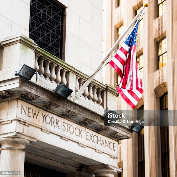 New York Stock Exchange Stockfoto und mehr Bilder von Börse von New York - Börse von New York, Amerikanische Flagge, Amerikanische Kontinente und Regionen