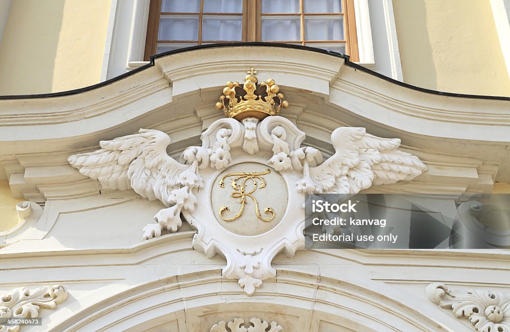 Людвигсбургский дворец crest - Стоковые фото Архитектура роялти-фри