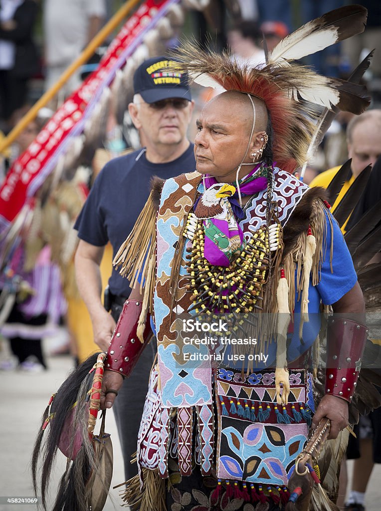 Native American Ветеран Войны - Стоковые фото Аборигенная культура роялти-фри