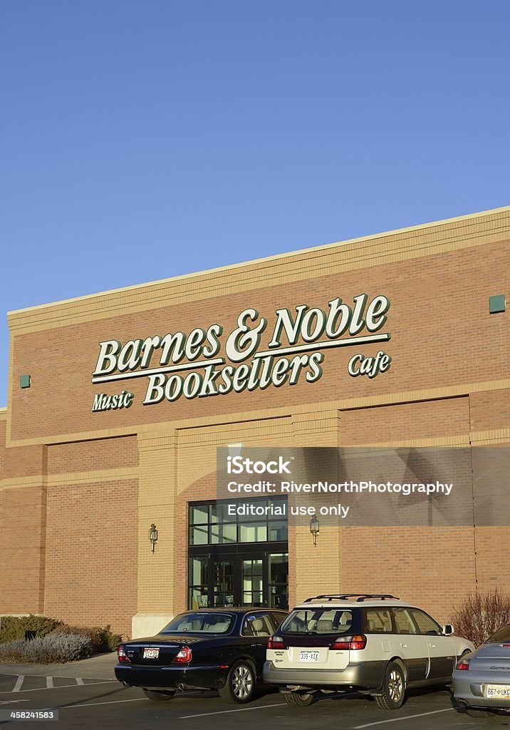 Barnes & Noble Booksellers Fort Collins, Colorado, USA - February 7, 2013: The Barnes & Noble store in Fort Collins. Originally founded as a book printing business in 1873, Barnes & Noble Booksellers today is the largest bookseller in the world with locations in all 50 states. Barnes & Noble Stock Photo