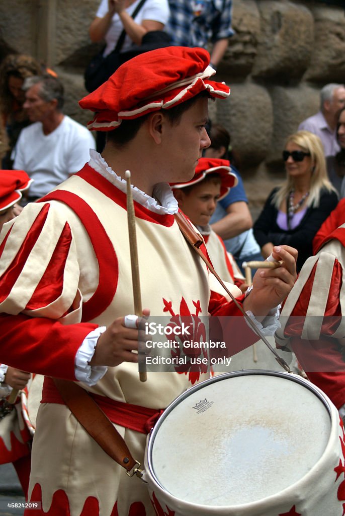 Calcio storico fiorentino - Foto stock royalty-free di Abbigliamento