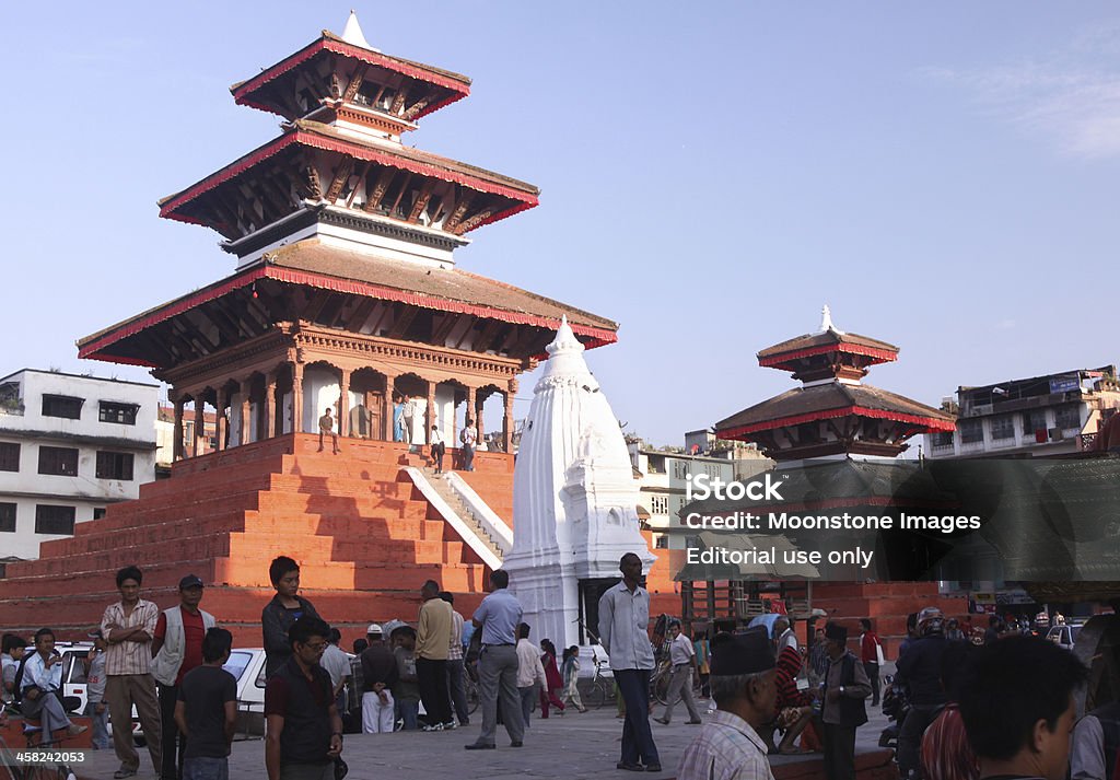 Durbar Square in Kathmandu, Nepal - Lizenzfrei Architektonisches Detail Stock-Foto