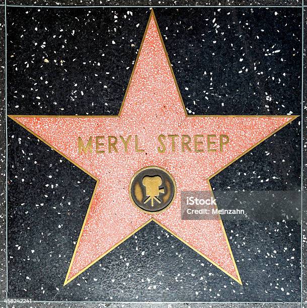 Foto de Meryl Streeps Estrela Na Calçada Da Fama De Hollywood e mais fotos de stock de Adulação