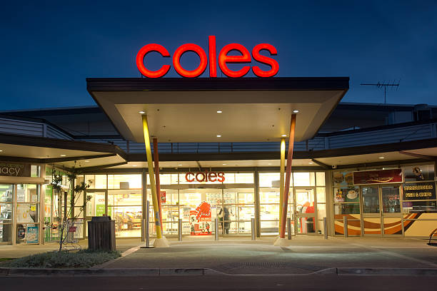 Coles Supermarket stock photo