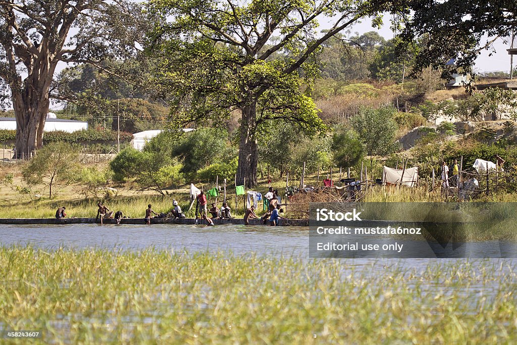 Menschen von Awasa Lake - Lizenzfrei Afrika Stock-Foto