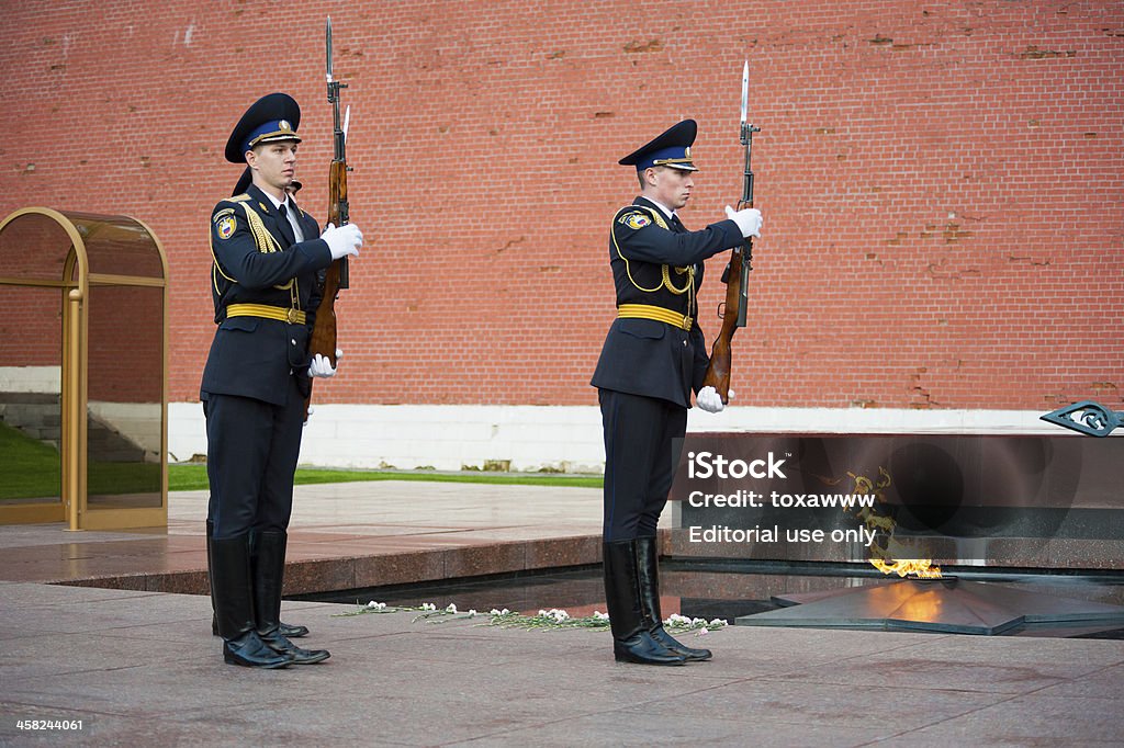 A alteração horária da Guarda de Honra - Foto de stock de Armamento royalty-free