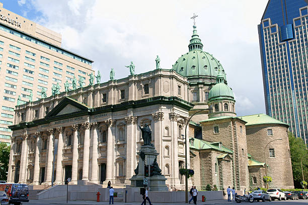 Mary Queen of the world Cathedral, Montreal stock photo