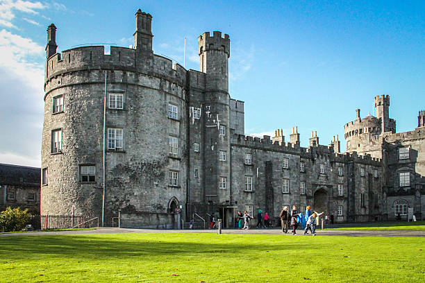 Kilkenny, Ireland - July 12, 2019: The Kilkenny Castle in Kilkenny Ireland