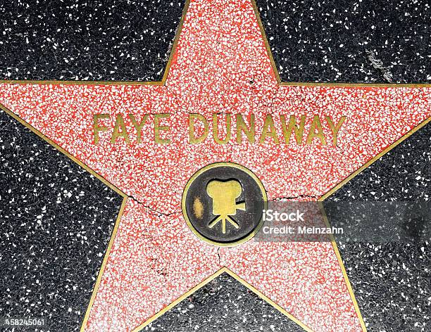 Fay Dunaways Gwiazda W Hollywood Walk Of Fame - zdjęcia stockowe i więcej obrazów Aktor - Aktor, Aranżować, Asfalt