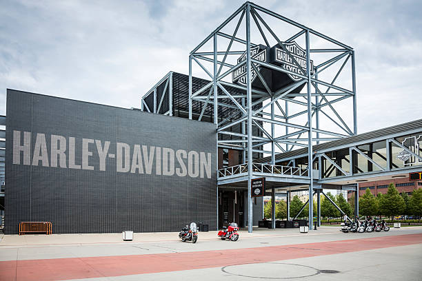 museo harley-davidson, milwaukee - harley davidson foto e immagini stock