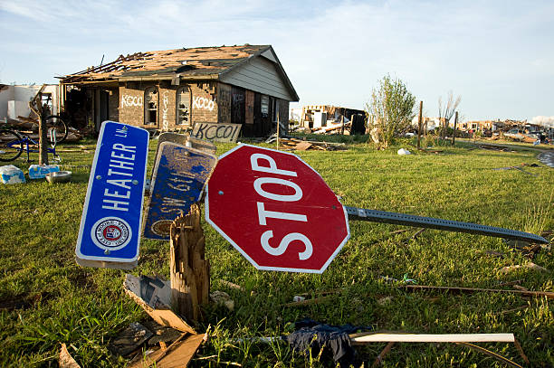 Moore Oklahoma EF5 Tornado Damage stock photo