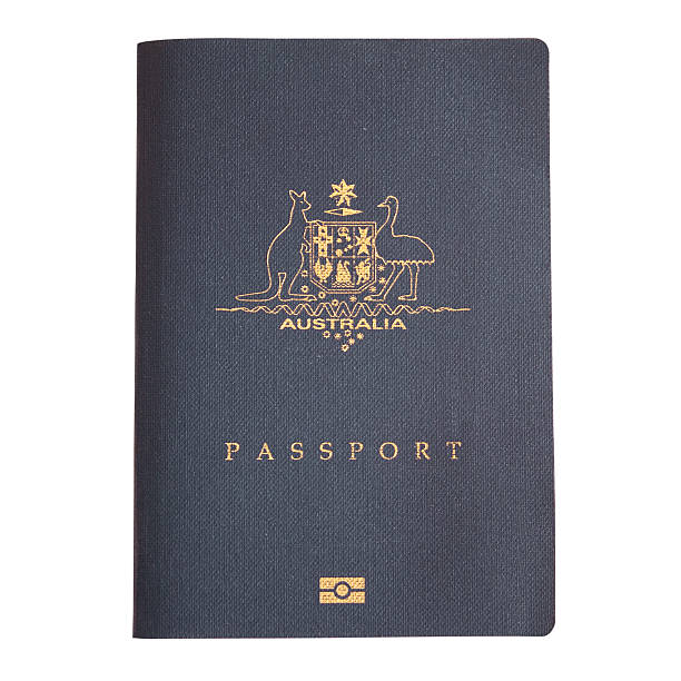 Australian Passport stock photo