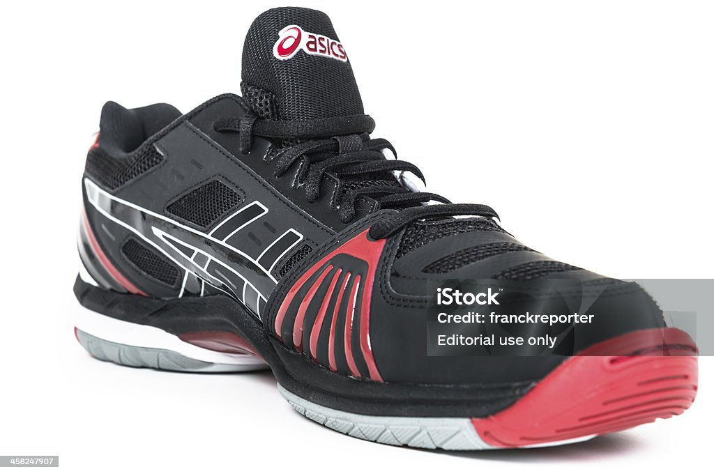 ASIC Gel scarpe da Volley Sport d'élite - Foto stock royalty-free di Abbigliamento