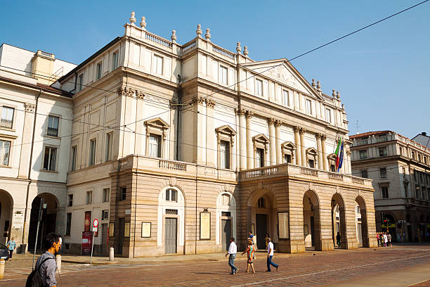 Famoso Teatro La Scala - foto de acervo