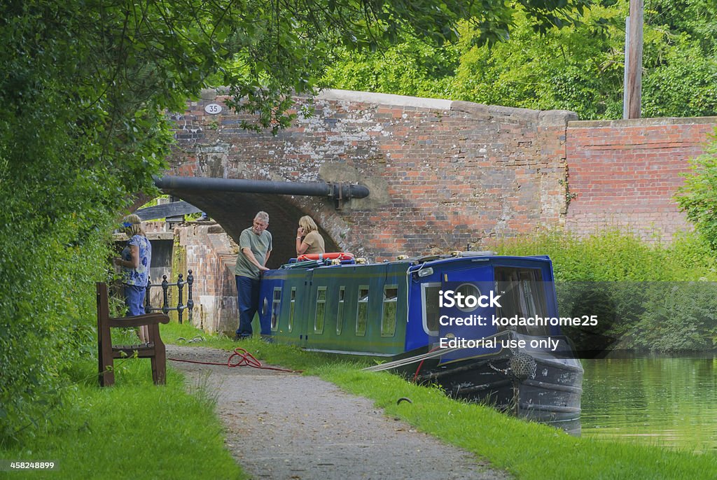 stratford canal - Royalty-free Barcaça Foto de stock