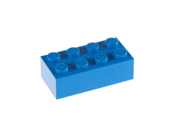 lego 벽돌전 - block blue brick building activity 뉴스 사진 이미지