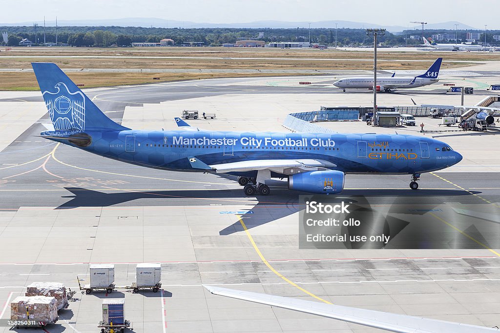 Etihad Airbus A330 in Frankfurt Airport - Lizenzfrei Airbus A330 Stock-Foto