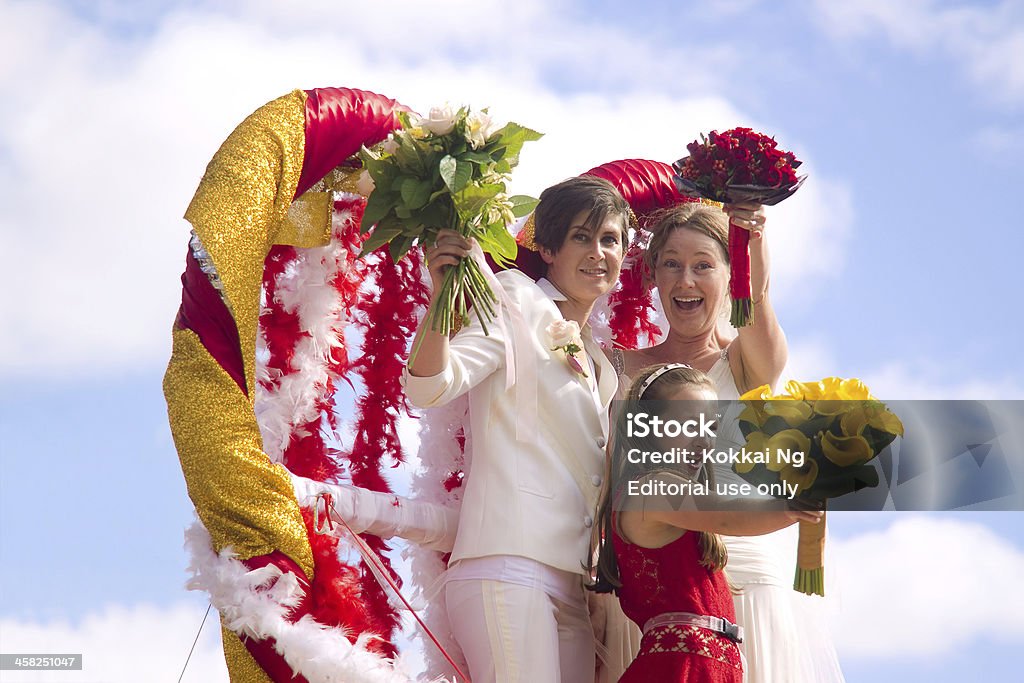 Auckland Pride Parade: Para família - Foto de stock de Casal Gay royalty-free
