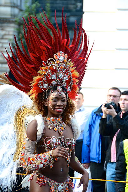 Brazilian dancer, Merchant City Festival, Glasgow stock photo