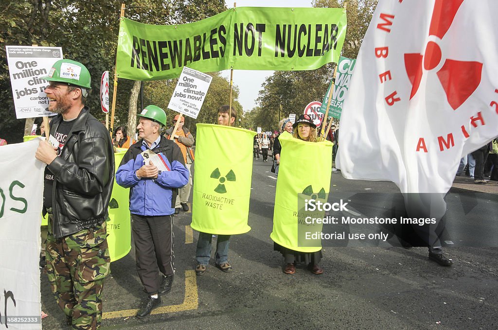 Anti-austeridade de Março, em Londres, Inglaterra - Royalty-free Alterações climáticas Foto de stock