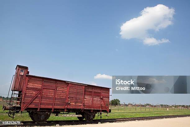 Deportação Vagão De Auschwitz Birkenau Campo Nazi A Polónia - Fotografias de stock e mais imagens de Antigo