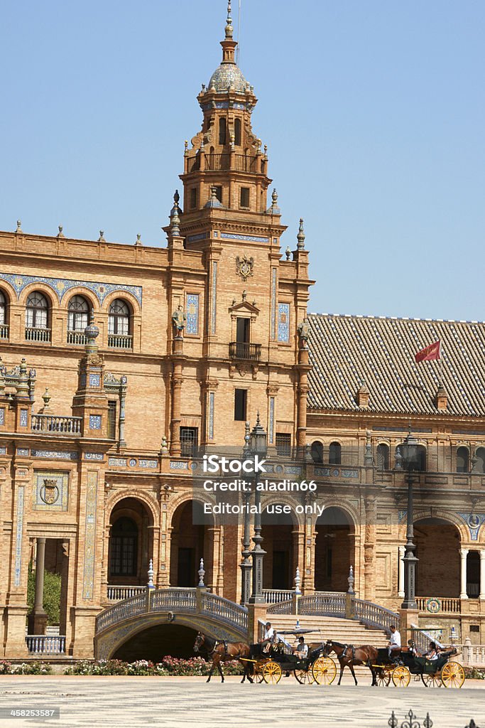 Palacio español en Sevilla, España - Foto de stock de Aire libre libre de derechos