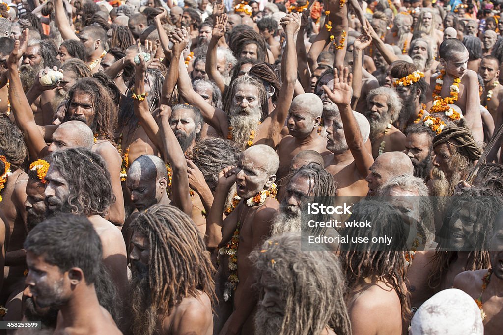 행렬 통해 하리드와르 at Kumbh Mela 2010 - 로열티 프리 Kumbh Mela 스톡 사진