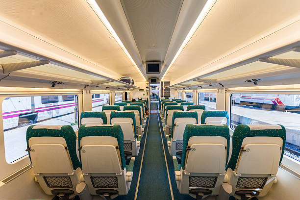AVE High Speed Train interior, Alicante stock photo