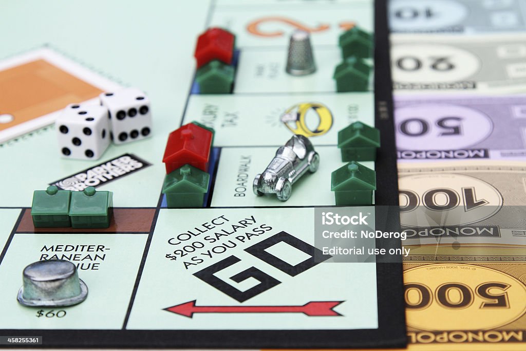 Monopoli Go square - Foto stock royalty-free di Monopoli