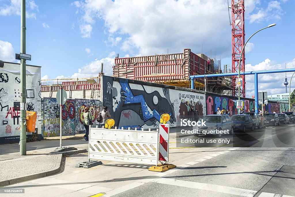 Local de construção perto do east side Galeria em Berlim - Royalty-free Alemanha Foto de stock