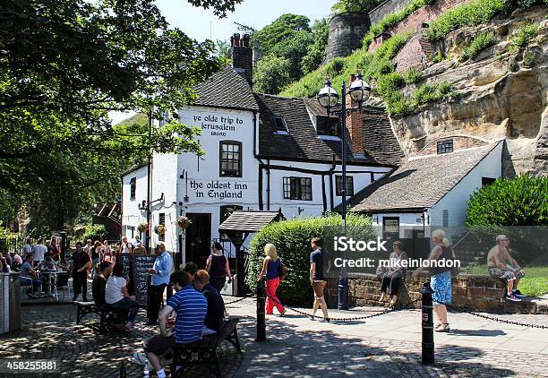 Najstarszy Inn W Anglii - zdjęcia stockowe i więcej obrazów Bar - Lokal gastronomiczny - Bar - Lokal gastronomiczny, Nottingham, Alkohol - napój