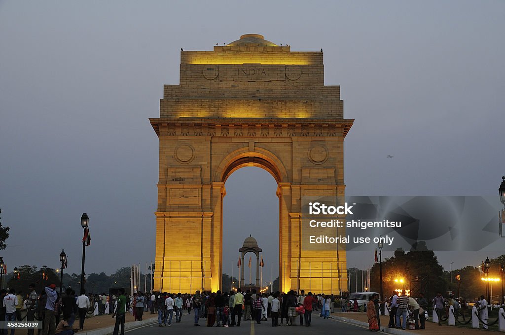 Puerta de la India en Nueva Delhi - Foto de stock de Asia libre de derechos