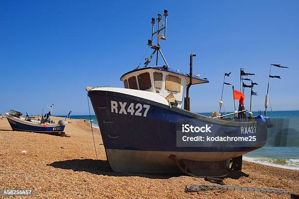 Foto de Traineira e mais fotos de stock de Hastings - Hastings, Barco pesqueiro, Canal da Mancha