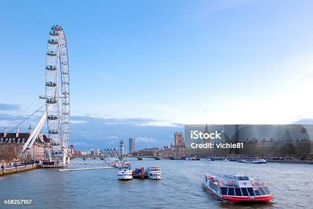 Foto de London Eye Inglaterra e mais fotos de stock de Arquitetura - Arquitetura, Azul, Big Ben