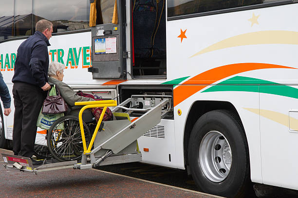 Wheelchair access stock photo