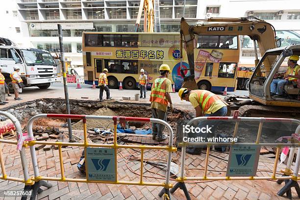 Broken Wasserpfeife In Hong Kong Stockfoto und mehr Bilder von Bauarbeiter - Bauarbeiter, Baugewerbe, China