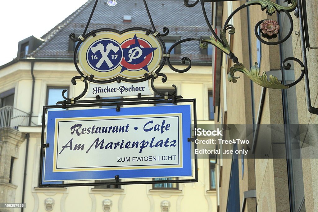 Munich-señal de un Restaurante y cervecería logotipo - Foto de stock de Alemania libre de derechos