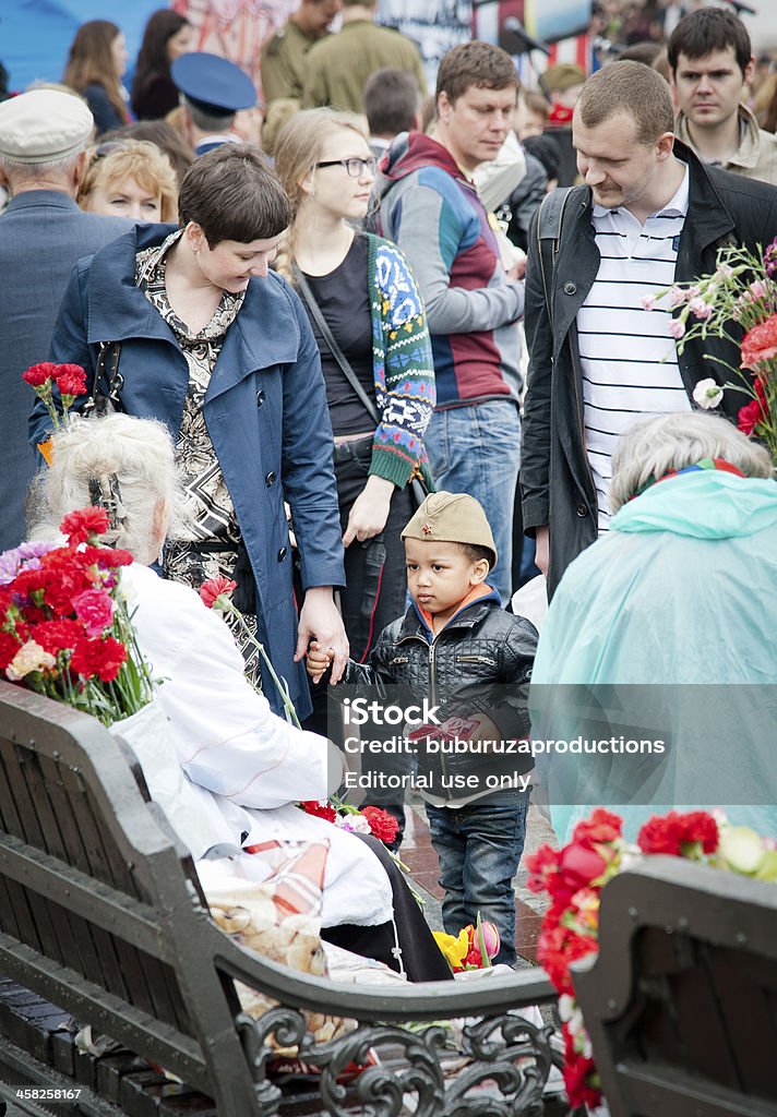 Celebração do dia da vitória em Moscou - Foto de stock de Adulto royalty-free