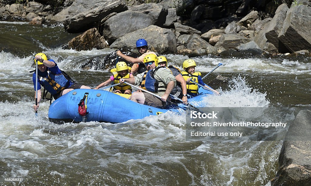 Rafting rzekami górskimi, Kolorado - Zbiór zdjęć royalty-free (Czynność)