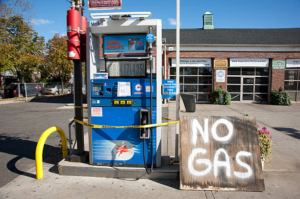 No Gas after Sandy stock photo