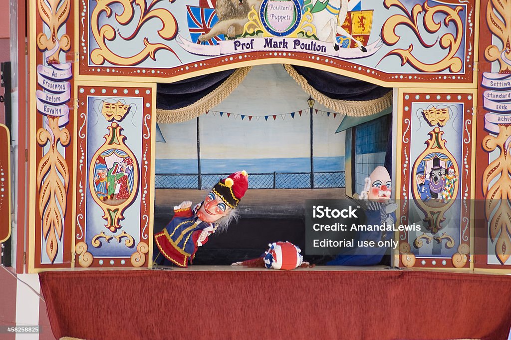 Punch and Judy desempenho, Weymouth - Royalty-free Punch and Judy Foto de stock