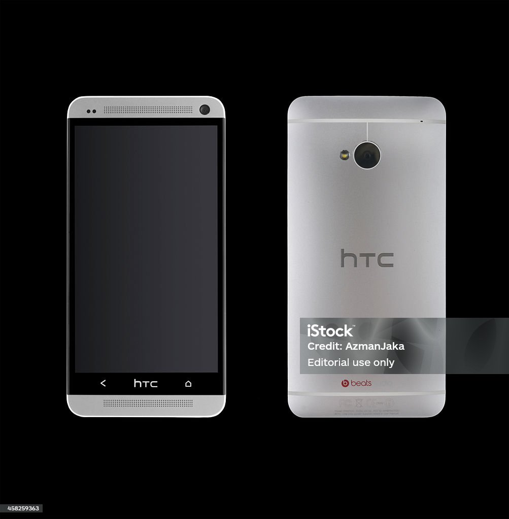 HTC un isolé sur fond noir - Photo de Acier libre de droits