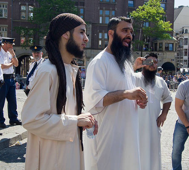 die islamischen fundamentalisten - sharia stock-fotos und bilder