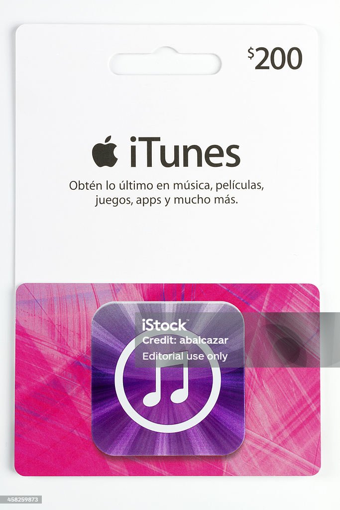 Apple iTunes Store karty - Zbiór zdjęć royalty-free (Karta lub bon podarunkowy)