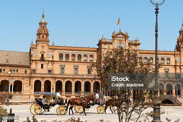 Palacio Espanol W Sewilli Hiszpania - zdjęcia stockowe i więcej obrazów Andaluzja - Andaluzja, Architektura, Budynek z zewnątrz