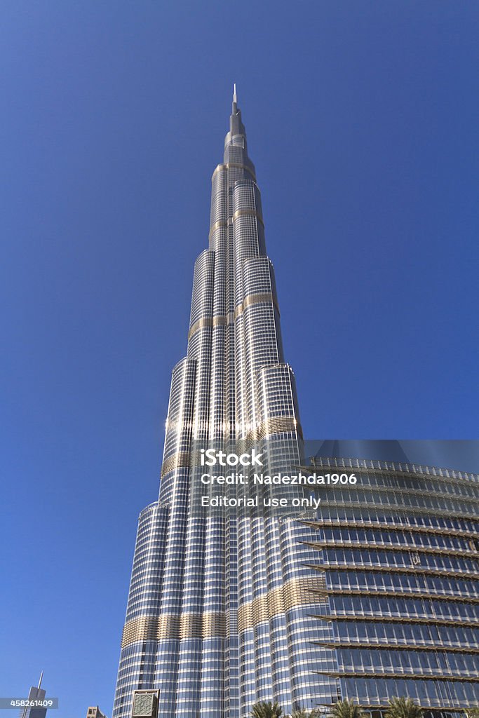 Burj Dubai, Dubai - Foto stock royalty-free di Acciaio