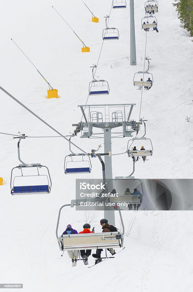 Copa del mundo de esquí, Bulgaria Bansko ascensor center - Foto de stock de Actividad libre de derechos