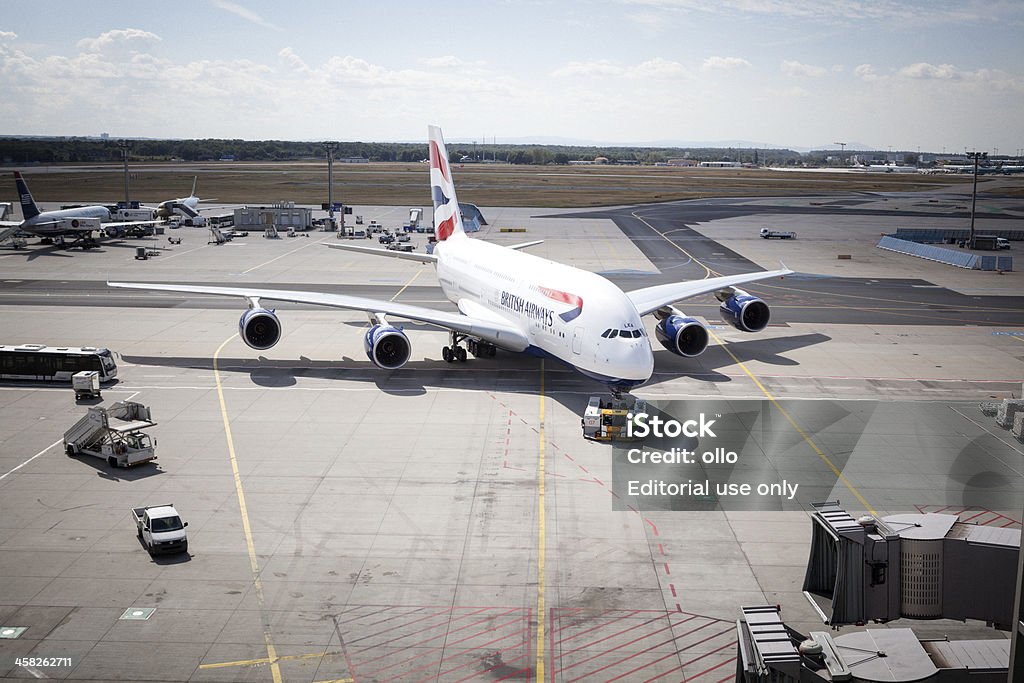 에어버스 A380 British Airways - 로열티 프리 British Airways 스톡 사진