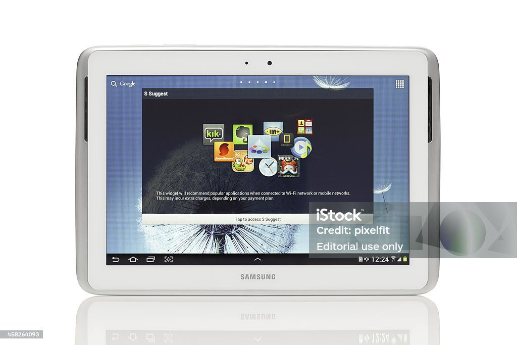 Samsung Galaxy 注 N8000 、クリッピングパス - タブレット端末のロイヤリティフリーストックフォト